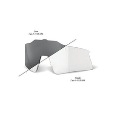 100% SPEEDCRAFT SL zamjenska leća Photochromic Clear/Smoke