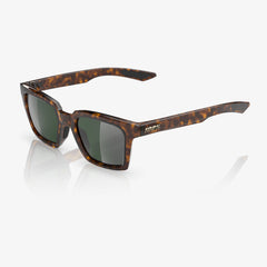 100% Erba sunčane naočale, Gloss Havana - Grey Green Lens
