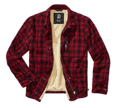 Brandit Classic Sherpa jakna, crno-crvena