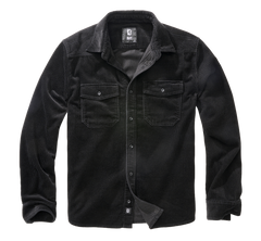 Brandit Classic Corduroy košulja s dugim rukavima, crna