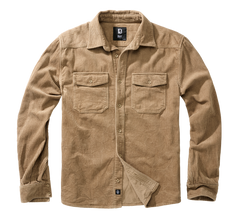 Brandit Corduroy Classic košulja s dugim rukavima, camel