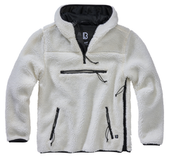 Brandit Teddyfleece Worker flis pulover, bijeli