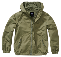 Brandit Summer Frontzip Windbreaker jakna dječja, maslinasto zelena