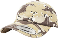 Brandit Low Profile Camo kapa sa šiltom s ispranim efektom, 6-color desert
