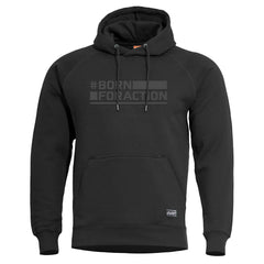 Pentagon Born For Action pulover s kapuljačom, crni