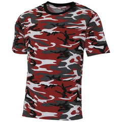 MFH Streetstyle američka majica, red-camo
