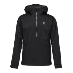 Black Diamond Stormline Stretch Anorak nepromočiva muška jakna, crna