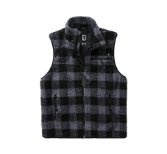 Brandit Teddyfleece flis prsluk, crni/sivi