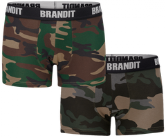 Brandit muške bokserice set 2kom, Woodland-darkcamo