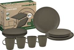 Brunner Lunch Box Pla Tierra kamping posuđe Set, smeđi