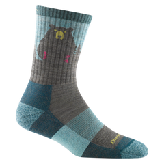 Darn Tough Bear Town Micro Crew Lightweight planinarske čarape s amortizacijom, Aqua
