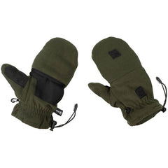 MFH rukavice flisane sa zateznim petljama, OD green