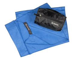 Gear Aid Microfiber Towel ručnik od mikrovlakna s antibakterijskom obradom i mrežastom torbom Ručnici za ruke GearAid, 90 x 155 cm, kobaltno plavi