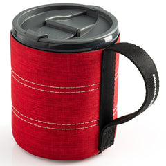 GSI Outdoors Infinity Backpacker Mug dječja šalica s nastavkom 550 ml, crvena