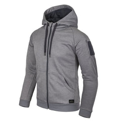 Helikon-Tex URBAN TACTICAL HOODIE pulover FullZip, Melange Grey