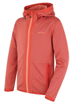 HUSKY Artic Zips K pulover dječji s kapuljačom, crveni/crnomodri