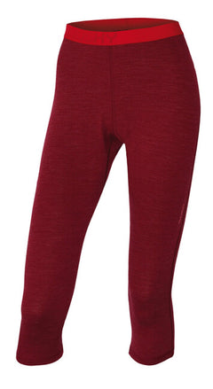 HUSKY Merino termo rublje 3/4 hlače ženske, tm. ciglene