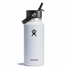 Hydro Flask Wide Mouth termoboca s nastavkom Flex Straw Cap 946 ml široka 32 OZ, white