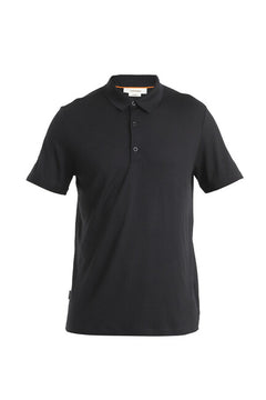 Icebreaker 150 Tech Lite III Merino muška polo majica s kratkim rukavom, crna