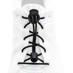 Lock Laces vezice za cipele, black solid