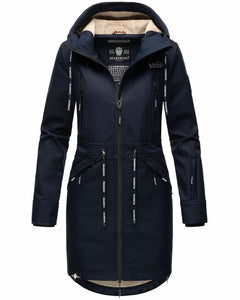 Marikoo Racquelle softshell jakna ženska s kapuljačom, navy