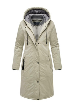 Marikoo Ledalaa parka zimska ženska s kapuljačom, pebble grey