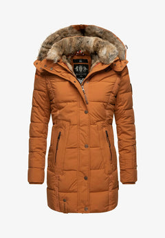 Marikoo LIEBLINGS JACKE ženska zimska jakna s kapuljačom, Rusty cinnamon