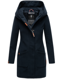 Marikoo MAIKOO ženski zimski kaput s kapuljačom, Dark navy