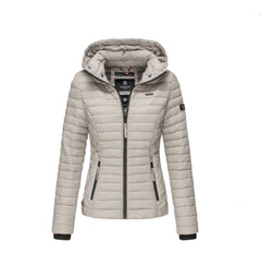 Marikoo Samtpfote ženska prijelazna jakna s kapuljačom, Light grey