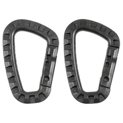 MFH karabiner plastični, crni, D 7 mm x 8,5 cm, 2 kom