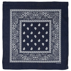 MFH bandana pamuk, tamno plavo-bijela, cca 55 x 55 cm