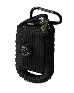 Mil-Tec paracord set za preživljavanje veliki, crni
