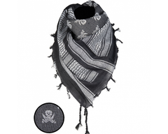 Mil-Tec Skull bandana, bijelo - crna, 110 x 110cm