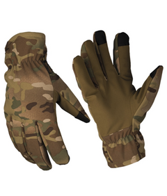 Mil-Tec Thinsulate™ softshell rukavice, multitarn