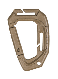Mil-Tec MOLLE karabiner plastični taktički Coyote, 2 kom