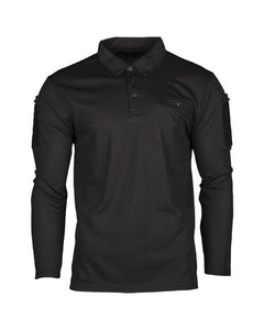 Mil-Tec polo majica taktička dugih rukava, crna