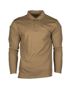 Mil-Tec polo majica taktička dugih rukava, dark coyote