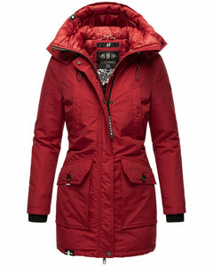 Navahoo Blizzardstorm zimska jakna ženska s kapuljačom, bloodred
