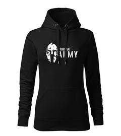 DRAGOWA ženski spartan army pulover s kapuljačom 320 g/m², crni
