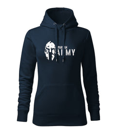 DRAGOWA ženski spartan army pulover s kapuljačom 320 g/m², tamnoplavi