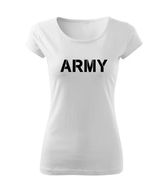 DRAGOWA ženska majica army 150 g/m², bijela