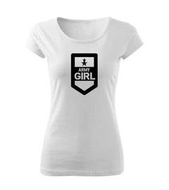DRAGOWA ženska majica army girl 150 g/m², bijela