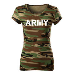 DRAGOWA ženska majica army 150 g/m², maskirna