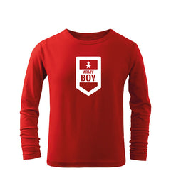 DRAGOWA dječja majica dugih rukava army boy, crvena