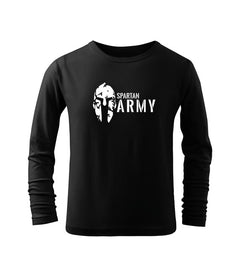 DRAGOWA Spartan army dječja dugačka majica, crna
