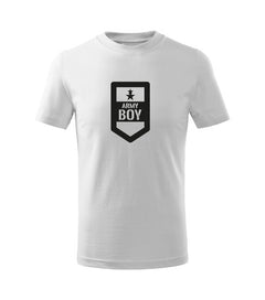 DRAGOWA dječja majica kratkih rukava army boy, bijela