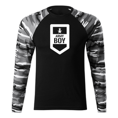 DRAGOWA Fit-T majica dugih rukava army boy 160 g/m², metro