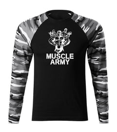 DRAGOWA Fit-T majica s dugim rukavom muscle army team 160 g/m², Metro