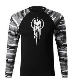 DRAGOWA Fit-T majica s dugim rukavom skull 160 g/m², Metro