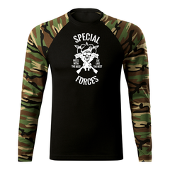 DRAGOWA Fit-T majica s dugim rukavom special force 160 g/m², Woodland